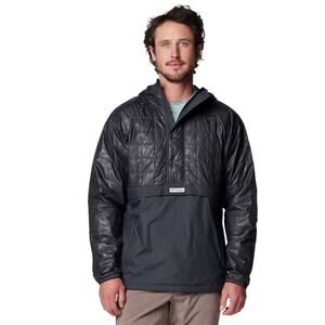 Ccolumbia PFG Uncharted Insulated Anorak Hooded Pullover in Shark Small $120